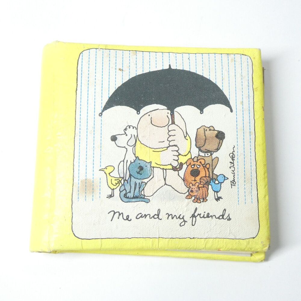 Ziggy Mini 3 1/2" Photo Album American Greetings 1974 Vintage Yellow